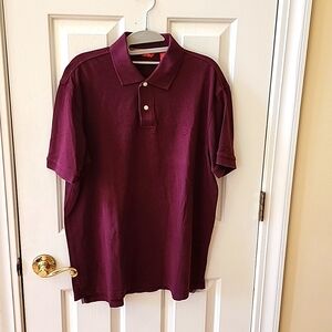 Men's 🐊 IZOD 💯 Cotton Polo Maroon Size Medium